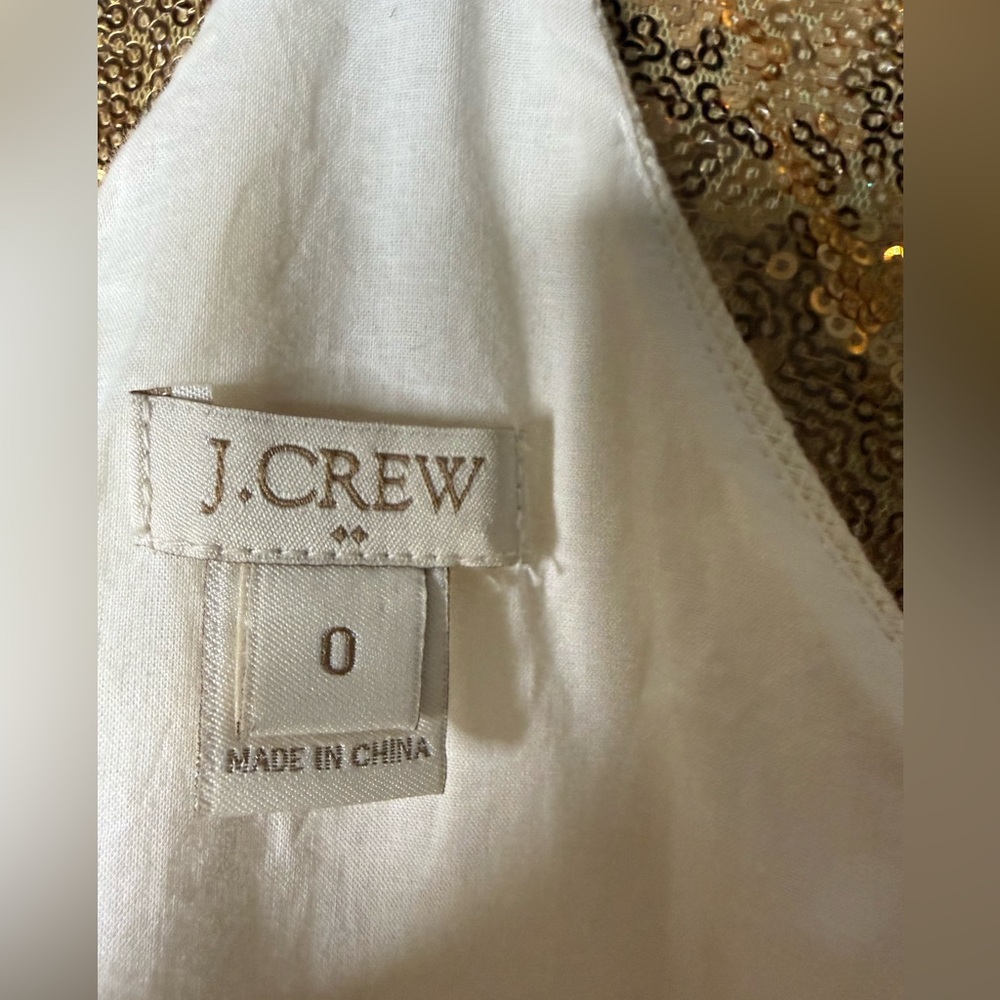 J. Crew White Top with black circles - Picture 3 of 6